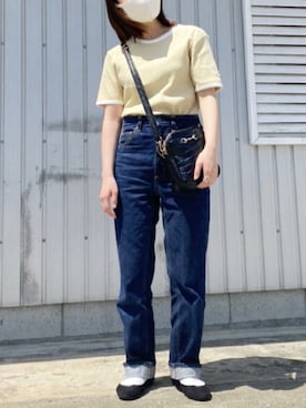 「アイテム（Tシャツ/カットソー）」を使った、yunさん（レディース・145cm）の春コーディネート