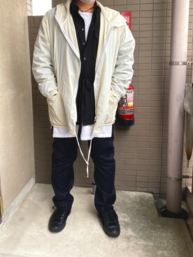 「Influence（インフルエンス）のアイテム」を使った、spyairtoさん（メンズ・172cm）の冬コーディネート