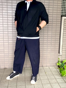 「Y's（ワイズ）のアイテム（スニーカー）」を使った、spyairtoさん（メンズ・172cm）の春コーディネート