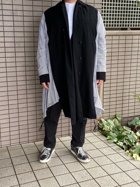 「FFIXXED STUDIOS（フィックスステュディオス）のアイテム（トップス）」を使った、spyairtoさん（メンズ・172cm）の春コーディネート