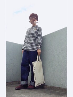 「Daniel Wellington（ダニエルウェリントン）の販売終了クラシックペティット アッシュフィールド32mm（アナログ腕時計）」を使った、うた♪さん（レディース・163cm）の秋コーディネート