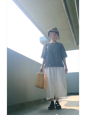 「ワランワヤン（ワランワヤン）のアイテム」を使った、うた♪さん（レディース・163cm）の夏コーディネート