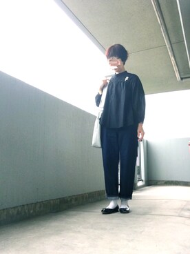 「dansko（ダンスコ）のアイテム（バッグ）」を使った、うた♪さん（レディース・163cm）の秋コーディネート