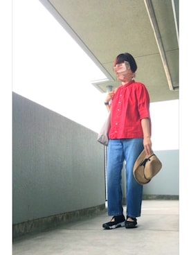 「ina-（イナ）のアイテム」を使った、うた♪さん（レディース・163cm）の夏コーディネート