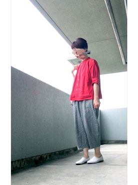 「ina-（イナ）のアイテム」を使った、うた♪さん（レディース・163cm）の夏コーディネート