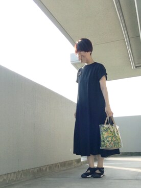 「アイテム（ブローチ/コサージュ）」を使った、うた♪さん（レディース・163cm）の夏コーディネート
