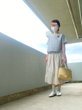 「dosa（ドーサ）のアイテム」を使った、うた♪さん（レディース・163cm）の夏コーディネート