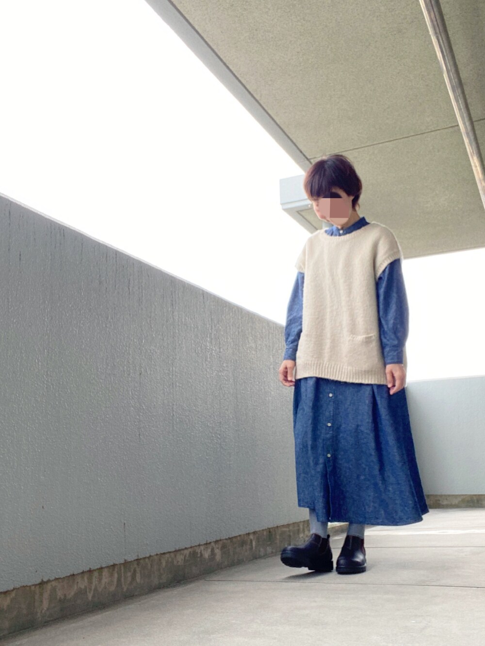 「オトナカジュアル、今日のコーデ、秋のコーデ」｜「SM2のアイテム（ベスト、ホワイト系）」を使った、うた♪さん（レディース・163cm）の秋コーディネートの1枚目の写真