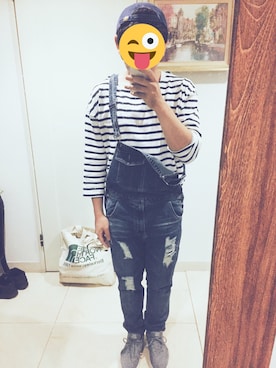 「UNKNOWN.（アンノウン）のアイテム（キャップ）」を使った、じゅんいちさん（メンズ・165cm）の夏コーディネート