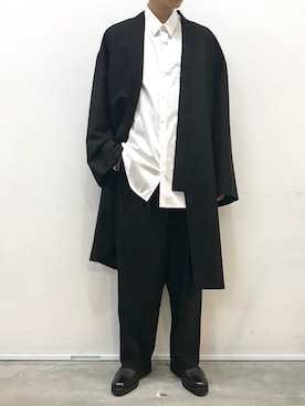 「LAD MUSICIAN（ラッドミュージシャン）のアイテム（その他アウター）」を使った、広原由也さん（メンズ・178cm）の秋コーディネート