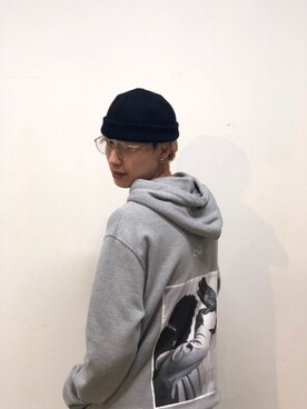 「th（ティー エイチ）のアイテム（トップス）」を使った、広原由也さん（メンズ・178cm）の秋コーディネート