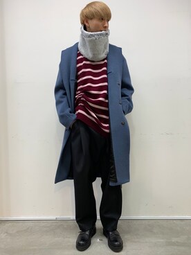 「PADRONE（パドローネ）のアイテム（その他シューズ）」を使った、広原由也さん（メンズ・178cm）の秋コーディネート