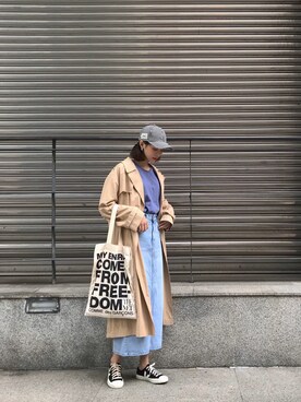 「NOHANT（ノアン）のアイテム」を使った、Morinさん（レディース・168cm）の春コーディネート