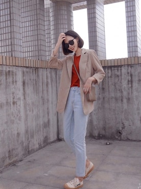 「PHILIPPE AUDIBERT（フィリップ オーディベール）のアイテム（リング）」を使った、Morinさん（レディース・170cm）の夏コーディネート