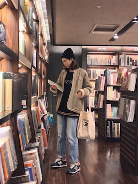 「the POOL aoyama（ザプールアオヤマ）のアイテム」を使った、Morinさん（レディース・168cm）の冬コーディネート