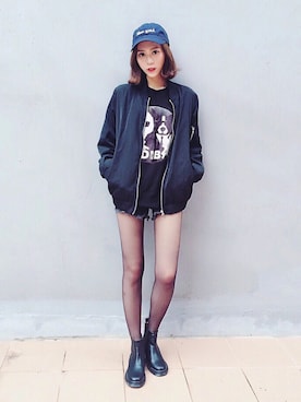 「Beyond Closet（-）のアイテム」を使った、Morinさん（レディース・168cm）の秋コーディネート