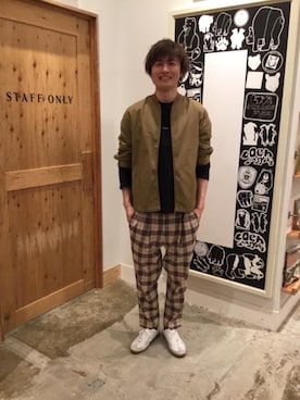 「coenスタッフスタイリング」｜「アイテム（ブルゾン）」を使った、shotaさん（メンズ・188cm）の春コーディネート