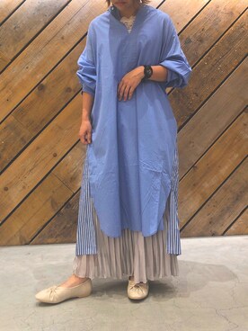 しも.さん（レディース・153cm）の春コーディネート