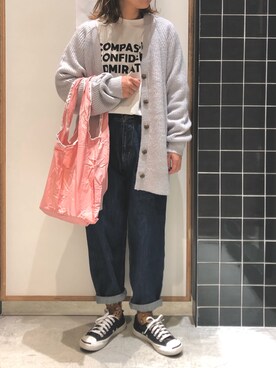 しも.さん（レディース・153cm）の冬コーディネート