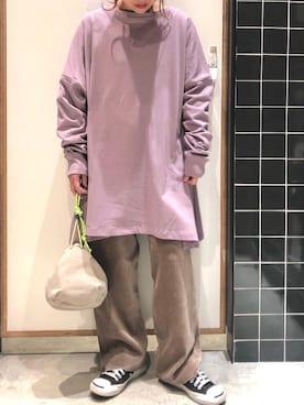 しも.さん（レディース・153cm）の冬コーディネート