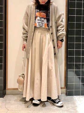 しも.さん（レディース・153cm）の冬コーディネート