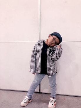 「devirock（デビロック）のアイテム（スウェット）」を使った、miiiiさん（レディース・164cm）の冬コーディネート