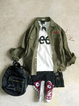 トレンド服のイタフラさん（レディース・165cm）の春コーディネート