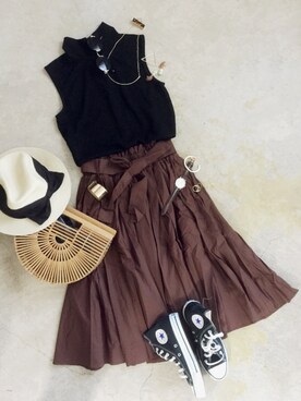 トレンド服のイタフラさん(レディース・165cm)の夏コーディネート