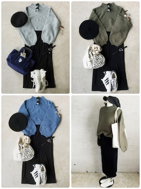 「CIBONE（シボネ）のアイテム」を使った、トレンド服のイタフラさん（レディース・165cm）の秋コーディネート