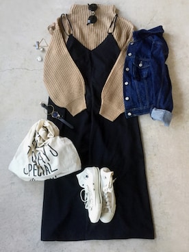 「CIBONE（シボネ）のアイテム」を使った、トレンド服のイタフラさん（レディース・165cm）の冬コーディネート