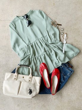 「ヤヌーク」｜トレンド服のイタフラさん（レディース・155cm）の春コーディネート