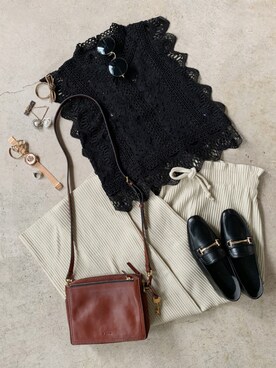 トレンド服のイタフラさん（レディース・161cm）の夏コーディネート