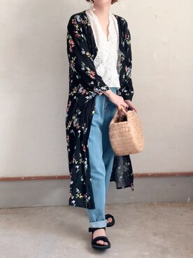 「UNIQLO U」｜「アイテム（福袋/福箱）」を使った、トレンド服のイタフラさん（レディース・155cm）の春コーディネート