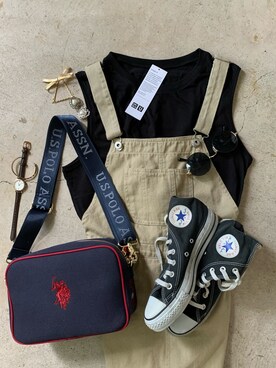 「UNIQLO U」｜「アイテム（福袋/福箱）」を使った、トレンド服のイタフラさん（レディース・155cm）の夏コーディネート