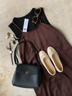 「UNIQLO U」｜「アイテム（福袋/福箱）」を使った、トレンド服のイタフラさん（レディース・155cm）の夏コーディネート