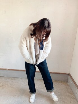 「UNIQLO U」｜「アイテム（福袋/福箱）」を使った、トレンド服のイタフラさん（レディース・158cm）の秋コーディネート