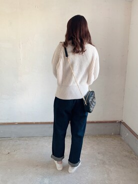 「UNIQLO U」｜「アイテム（福袋/福箱）」を使った、トレンド服のイタフラさん（レディース・158cm）の秋コーディネート