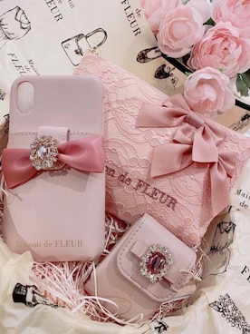 「Maison de FLEUR（メゾンドフルール）のアイテム（PC・スマホグッズ/家電）」を使った、メゾンドフルールstaffさん（レディース・154cm）の冬コーディネート