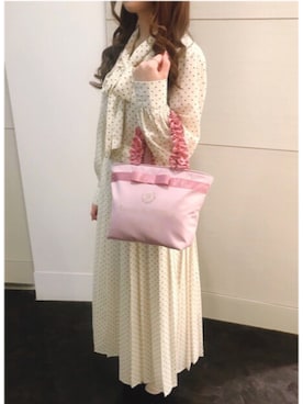 「くすみピンク」｜メゾンドフルールstaffさん（レディース・154cm）の春コーディネート