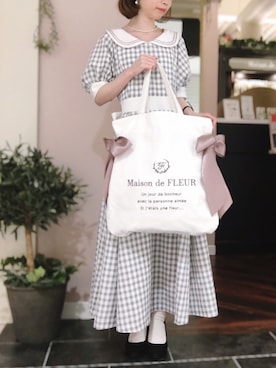 「メゾンドフルール」｜「アイテム（その他）」を使った、メゾンドフルールstaffさん（レディース・154cm）の春コーディネート