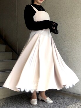 「メゾンドフルール」｜「アイテム（その他）」を使った、メゾンドフルールstaffさん（レディース・154cm）の春コーディネート