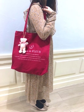 「キャンバストート」｜メゾンドフルールstaffさん（レディース・154cm）の夏コーディネート