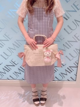 「メゾンドフルール」｜「アイテム（アクセサリー）」を使った、メゾンドフルールstaffさん（レディース・154cm）の夏コーディネート