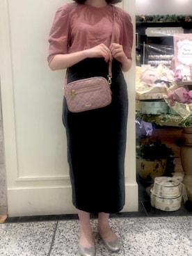 「ジャガード柄」｜メゾンドフルールstaffさん（レディース・154cm）の夏コーディネート