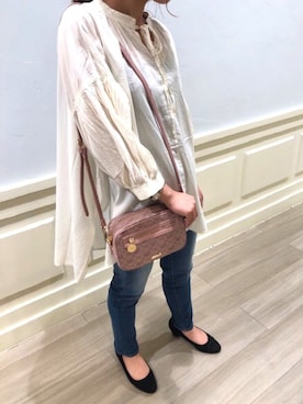 「くすみピンク」｜メゾンドフルールstaffさん（レディース・154cm）の夏コーディネート