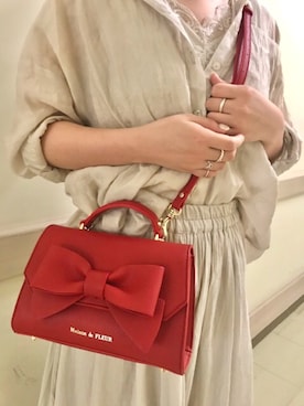 「Maison de FLEUR（メゾンドフルール）のアイテム」を使った、メゾンドフルールstaffさん（レディース・154cm）の秋コーディネート