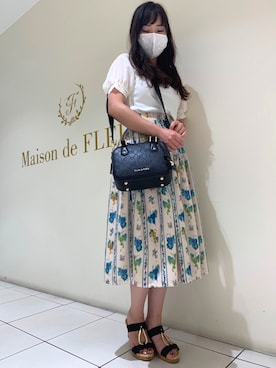 「太ベルト」｜メゾンドフルールstaffさん（レディース・154cm）の秋コーディネート