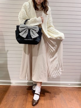 「トートバック」｜メゾンドフルールstaffさん（レディース・154cm）の秋コーディネート