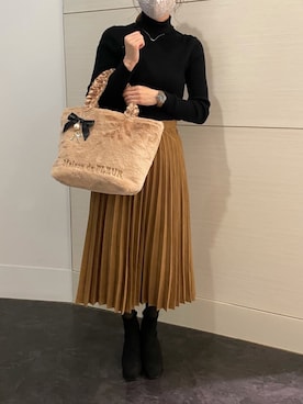 「トートバック」｜メゾンドフルールstaffさん（レディース・154cm）の秋コーディネート