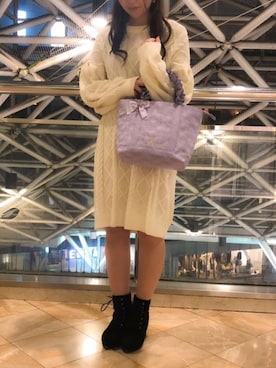 「限定アイテム」｜メゾンドフルールstaffさん（レディース・154cm）の秋コーディネート